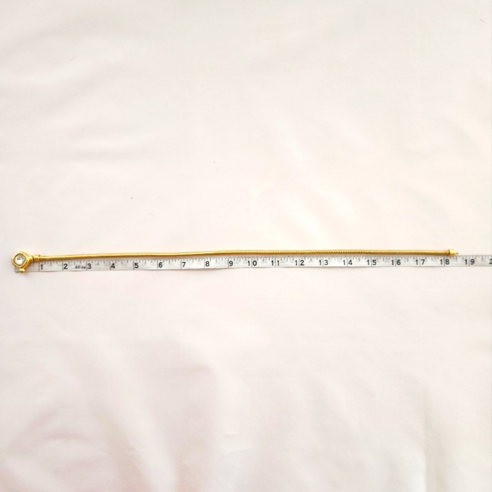 VTG Joan Rivers Gold-Tone Necklace With Faceted Crystal Accent - Picture 7 of 7